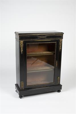 Lot 69 - Ebonised pier cabinet