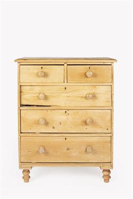 Lot 77 - Pine chest of drawers