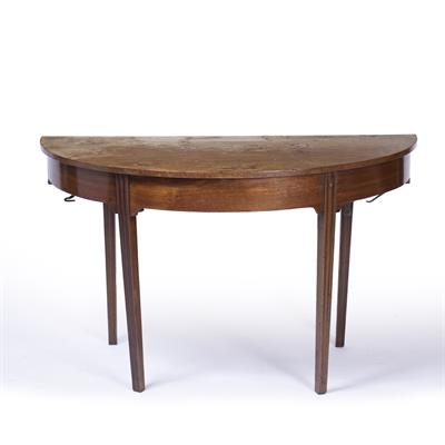 Lot 100A - Demilune table