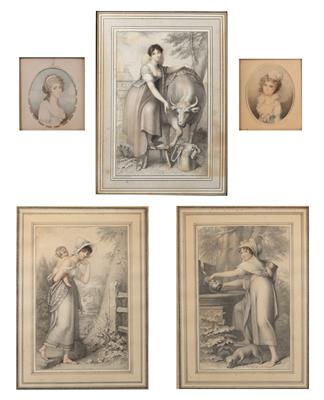 Lot 155 - Group of five prints after Richard Cosway