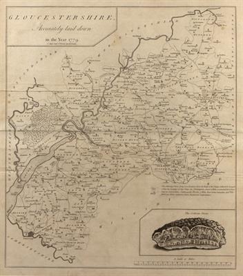 Lot 179 - Map of Gloucestershire