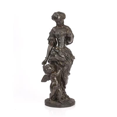 Lot 208 - Bronze figure group