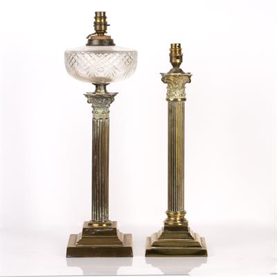 Lot 213 - Two similar table lamps