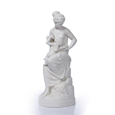 Lot 223 - Parian ware figure group