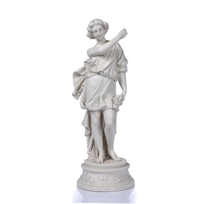 Lot 225 - Parian ware figure group