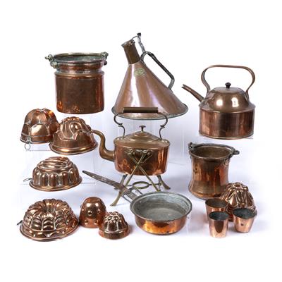 Lot 324 - Collection of copper items