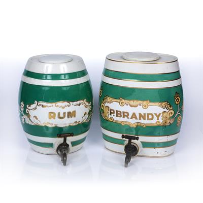 Lot 337 - Two ceramic kegs