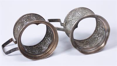Lot 360 - Two filigree cup holders