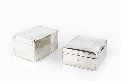 Lot 599 - A late Victorian silver small cigarette box,...