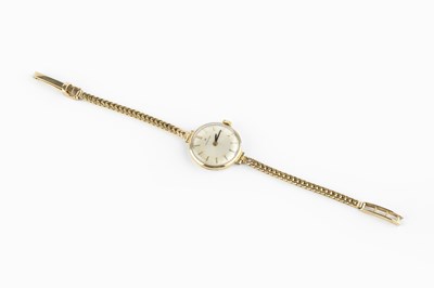 Lot 187 - A lady's bracelet watch, the circular silvered...