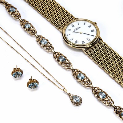 Lot 460 - Selection of jewellery and watches comprising...