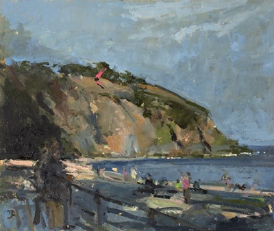 Lot 208 - Thomas Coates (b.1941) 'Dartmouth', oil on...