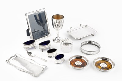 Lot 607 - A collection of silver, comprising a trophy...