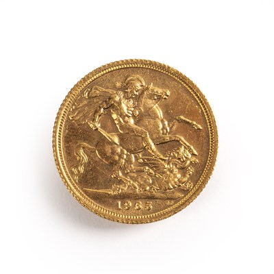 Lot 463 - Elizabeth II sovereign dated 1965, 8g approx...