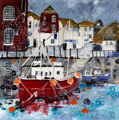 Lot 211 - Katherine Dove (Contemporary) 'Padstow', oil...