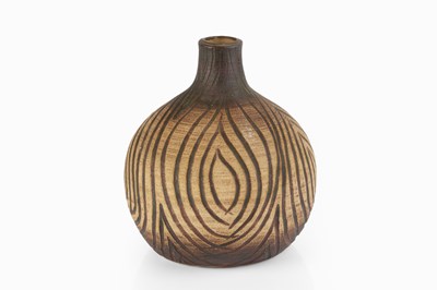 Lot 623 - Peter Lane (b.1932) An early vase incised...