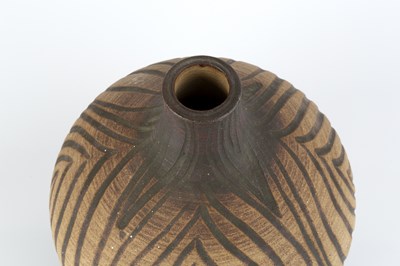 Lot 623 - Peter Lane (b.1932) An early vase incised...