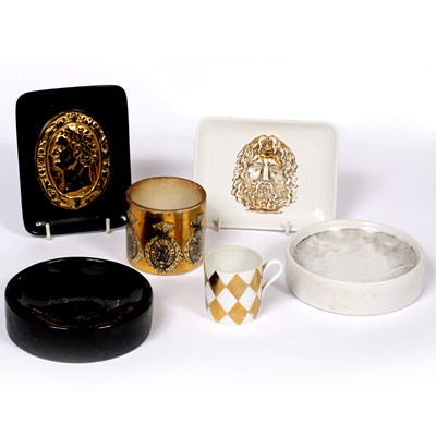 Lot 885 - Piero Fornasetti (1913-1988) Six pieces; two...