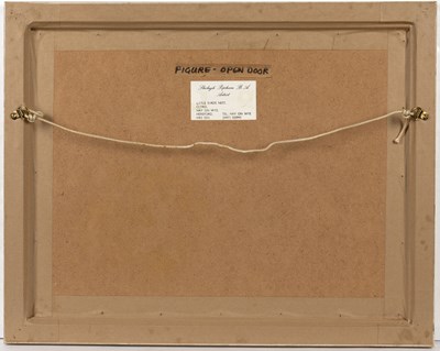 Lot 168 - Shelagh Popham (b.1952) 'Figure - Open door',...