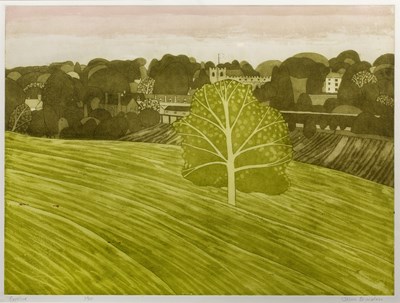 Lot 135 - John Brunsdon (1933-2014) 'Ewelme', etching...