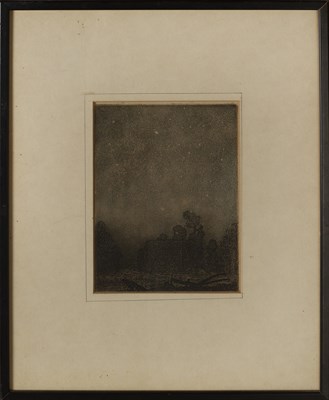 Lot 102 - George Clausen (1852-1944) A Starry Night,...