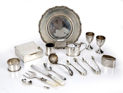 Lot 434 - Collection of silver and silver-plated ware...