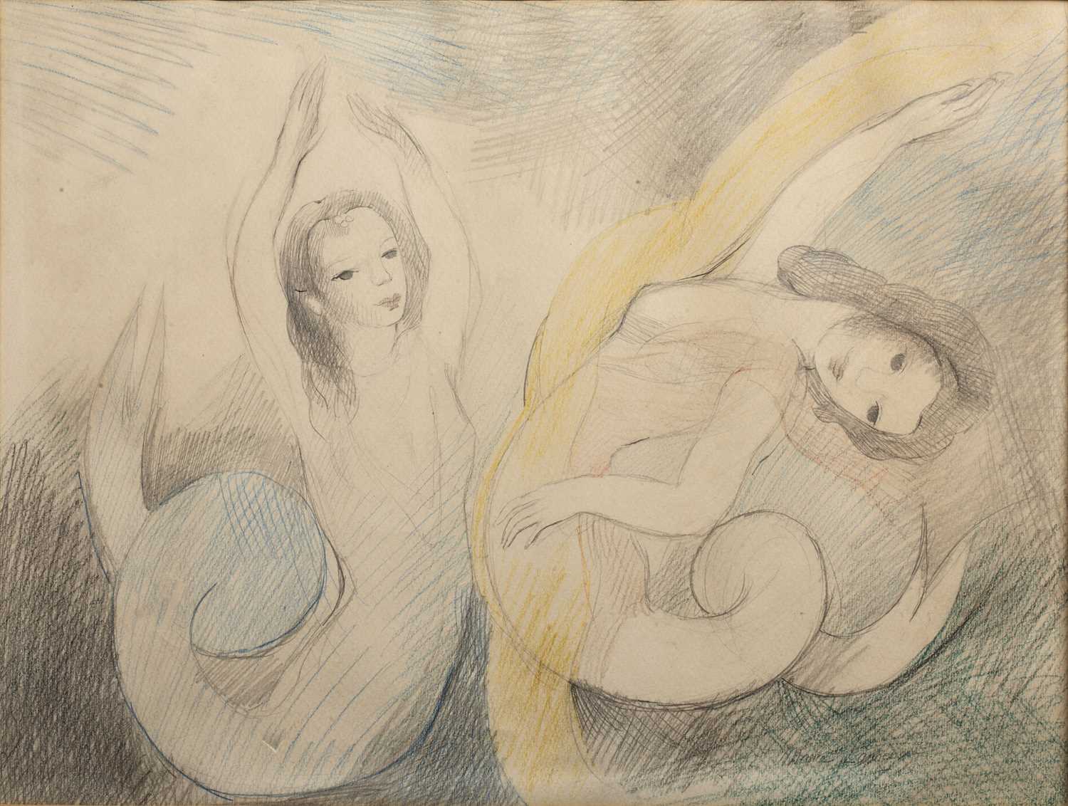 Lot 386 - Attributed to Marie Laurencin (1833-1956)...