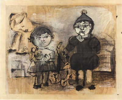 Lot 107 - After Pablo Picasso (1881-1973) 'Two children',...