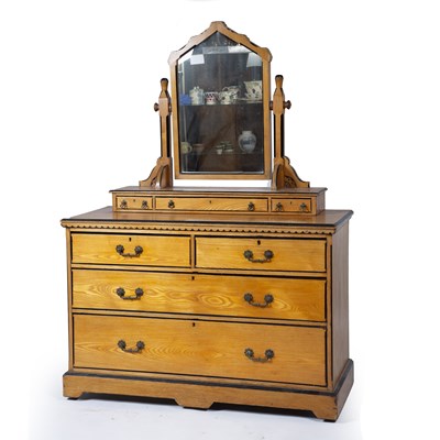 Lot 56 - Aesthetic movement Ash, dressing table or...