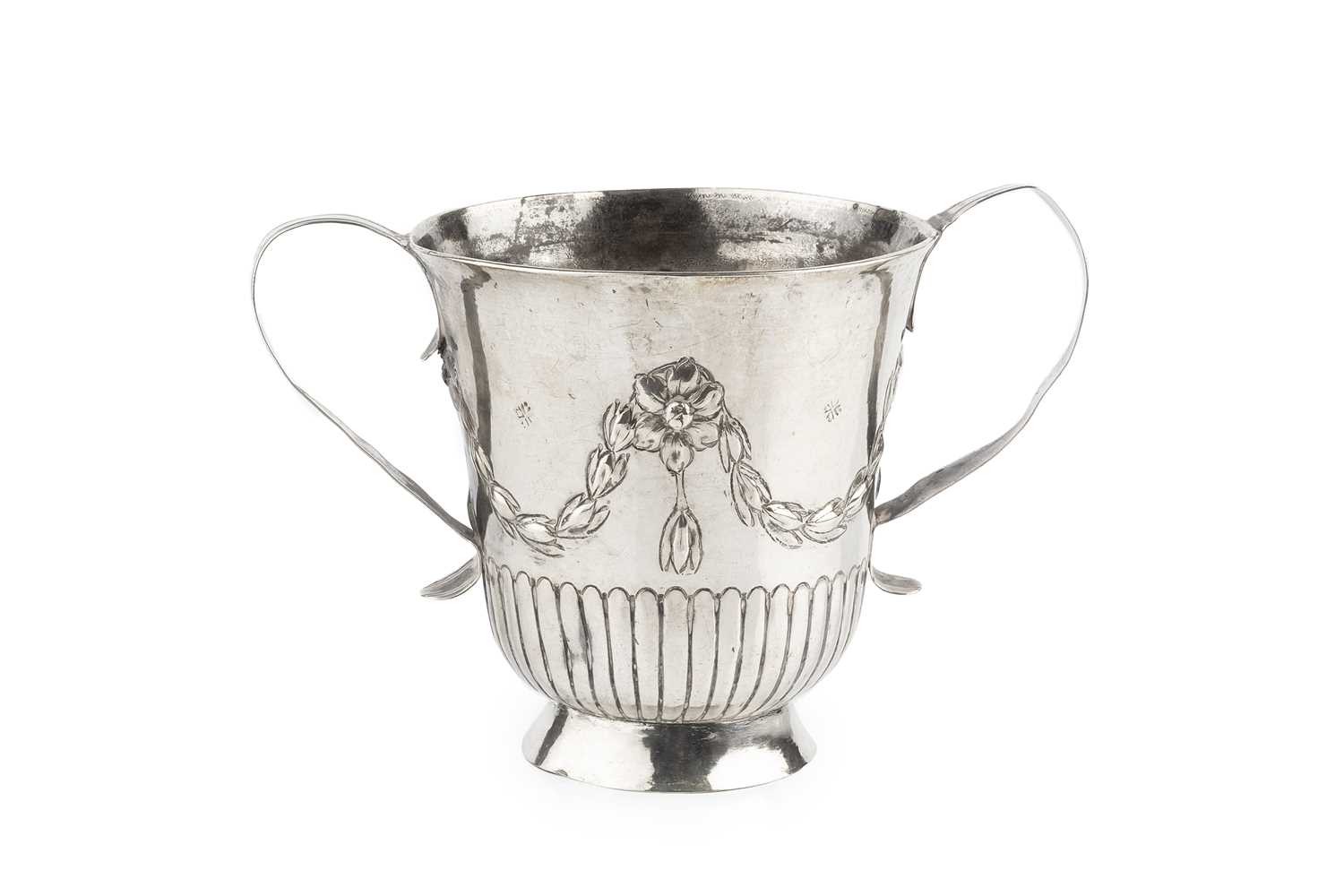 Lot 566 - A George III silver twin handled cup, of...