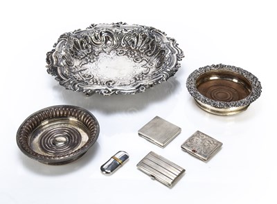 Lot 435 - Collection of silver and white metal ware...