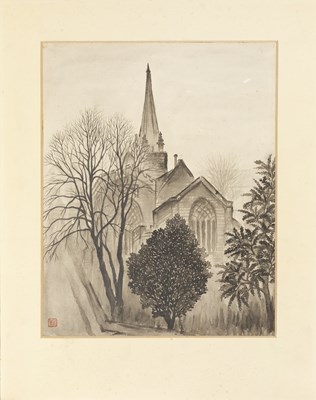 Lot 354 - Chiang Yee (1903-1977) Evening view of St...