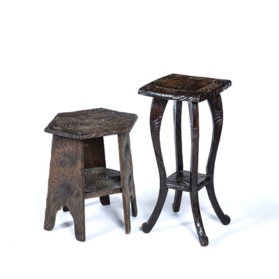 Lot 4 - Liberty & Co Two 'Japanese' occasional tables,...