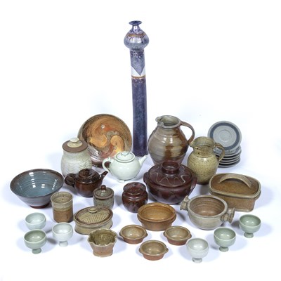 Lot 317 - Collection of studio pottery and ceramics...