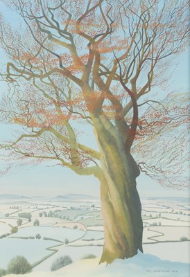 Lot 366 - Jill Hutchings (20th Century) Snowy landscape,...