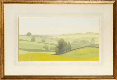 Lot 365 - Jill Hutchings (20th Century) Rolling Hills,...