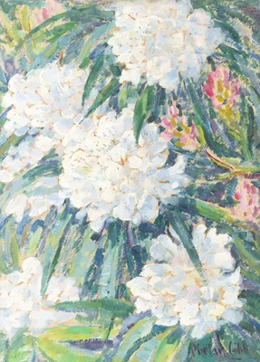 Lot 172 - Phelan Gibb (1870-1948) White Chrysanthemums...