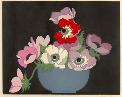 Lot 143 - John Hall Thorpe (1874-1947) Anemones, 1922...