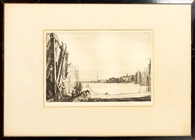 Lot 125 - Henry Rushbury (1889-1968) The Harbour,...