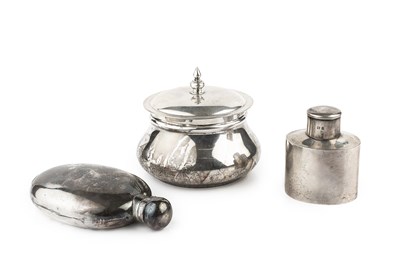 Lot 424 - A late Victorian silver oval hip flask, by...