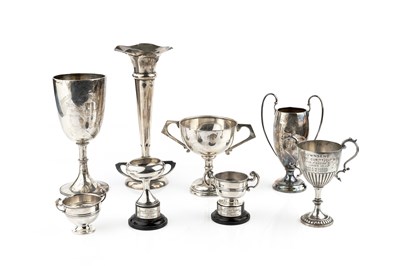 Lot 430 - An Indian silver twin handled trophy cup, by...