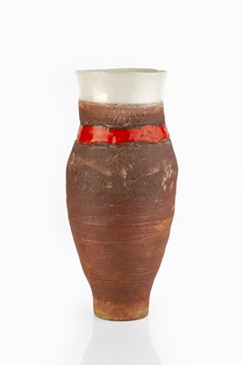 Lot 605 - Robin Welch (1936-2019) Vessel textured glaze...