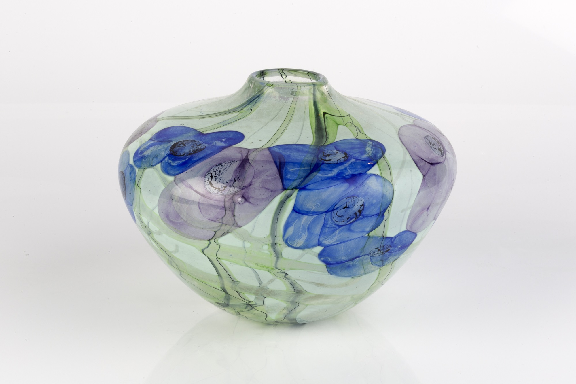 Lot 838 - Peter Layton (b.1937) Vase, 1990 glass,