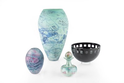 Lot 854 - Siddy Langley (b.1955) Scent bottle glass...