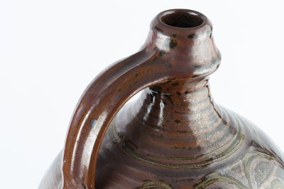 Lot 576 - Winchcombe Pottery Cider Flagon iron red glaze...