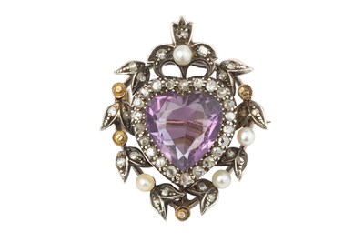Lot 27 - A late 19th/early 20th century amethyst,...
