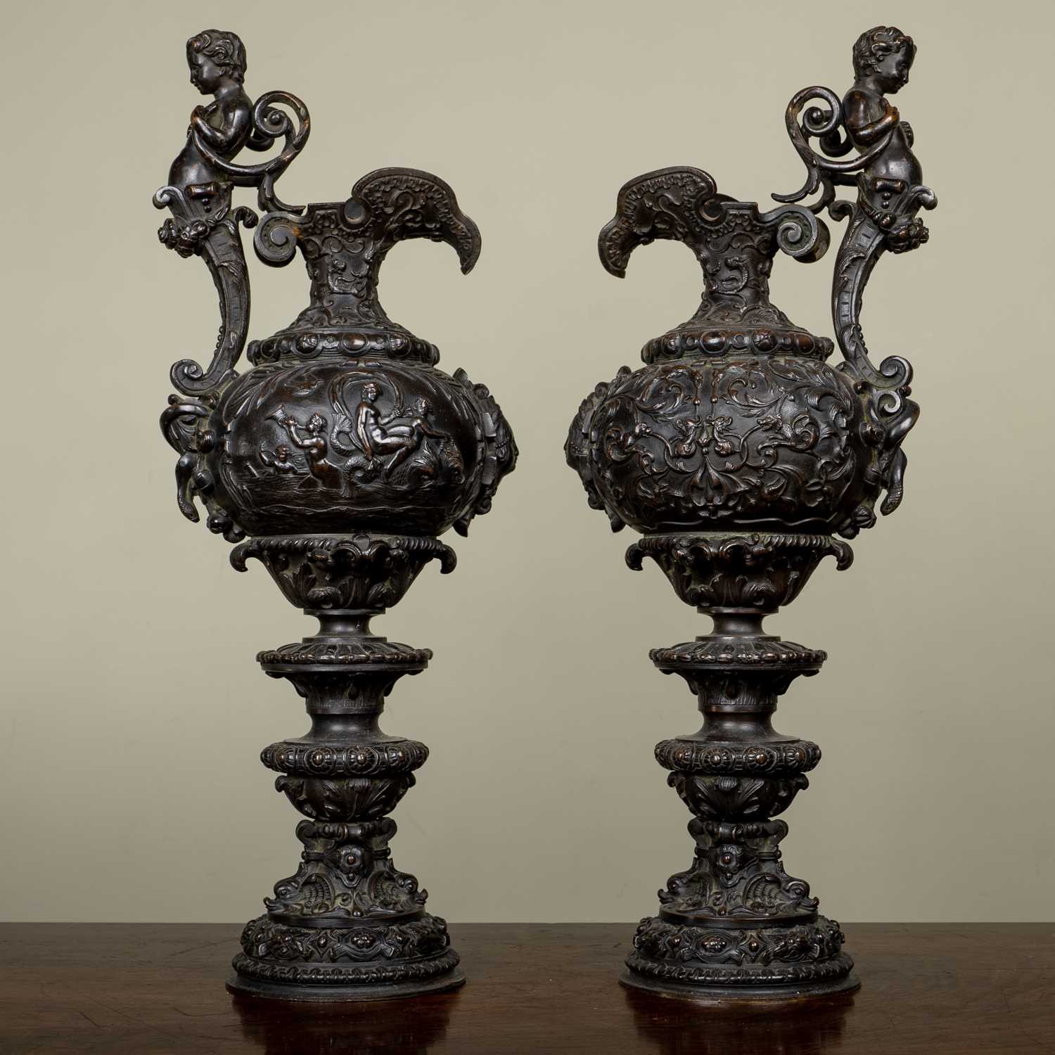 Lot 57 - A pair of antique French Renaissance-style...