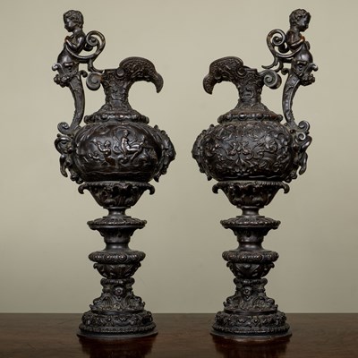 Lot 57 - A pair of antique French Renaissance-style...