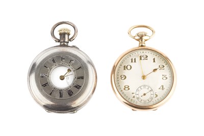 Lot 207 - A 9ct gold open face pocket watch, the...