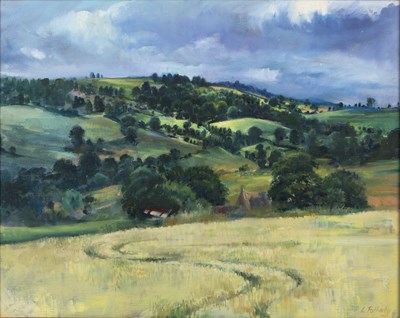 Lot 507 - Lesley Fotherby (b.1946) A Cotswold landscape,...